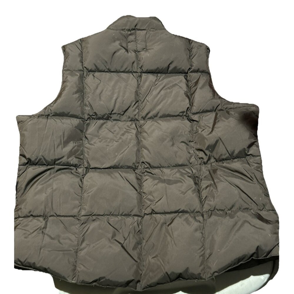 Lands End Down Puffer Vest Kids Large 14-16 Black EUC - Picture 4 of 7